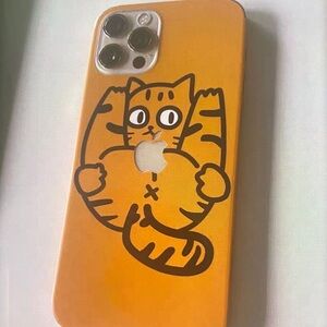Orange Cat Design Phone Case
